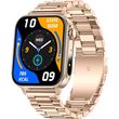 colmi smartwatch p80 183 ips with heart rate gold metal strap photo