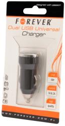 forever universal car charger usb 2in1 1a 2a photo