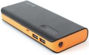 platinet power bank 42415 8000mah micro usb cable torch black orange photo