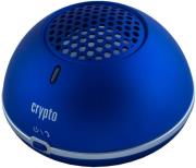 crypto bluetooth speaker magnet power 10 metallic blue photo