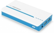 esperanza emp107wb power bank atom 11000mah white blue photo