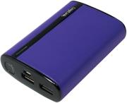 logilink pa0127a mobile power bank in leather optic 7800mah violet photo