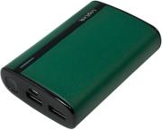 logilink pa0127g mobile power bank in leather optic 7800mah green photo
