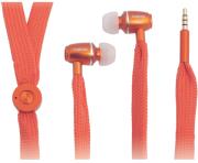 logilink hs0027 string earphone with inline microphone orange photo