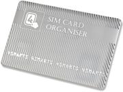4smarts sim card organiser with adapters white silver photo