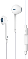 devia smart earpods with remote and mic white photo
