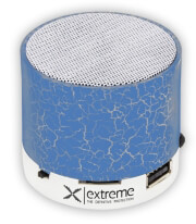 extreme xp101b bluetooth speaker fm radio flash blue photo