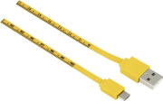 hama 12326 micro usb cable with measuring tape imprint 1m yellow photo