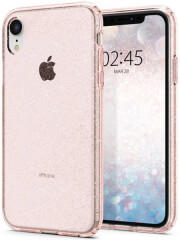 spigen liquid crystal glitter back cover case for apple iphone xr rose quartz photo