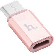 hoco adapter micro and type c rose gold photo