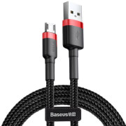 baseus cable cafule micro usb 15a 2m red black photo