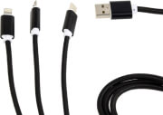 cablexpert cc usb2 am31 1m usb 3 in 1 charging cable black 1 m photo