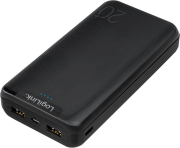 logilink pa0216 mobile power bank 20000mah 2x usb black photo