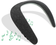 4smarts wearable wireless speaker audioscarf grey photo
