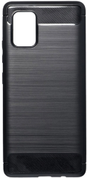 forcell carbon back cover case for samsung galaxy a71 5g black photo