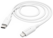 hama 183295 charging data cable usb type c to lightning 1 m white photo