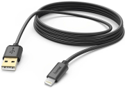 hama 173787 hama charging data cable lightning 3 m black photo