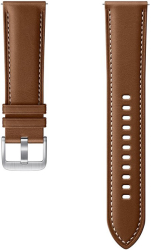 samsung et slr84laegeu stitch leather band for galaxy watch 3 22mm m l brown photo