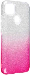 forcell shining case for xiaomi redmi 9c clear pink photo