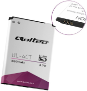 qoltec 52010 battery for nokia bl 4ct 5310 6700 x2 860mah photo