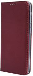 smart magnetic flip case for xiaomi redmi note 10 redmi note 10s burgundy photo