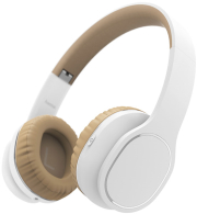 hama 184028 touch bluetooth on ear stereo headset white beige photo