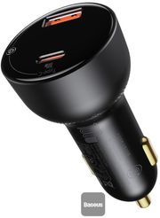 baseus superme digital display pps dual quick charger car charger black photo baseus superme digital display pps dual quick charger car charger black photo