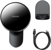 baseus big energy car mount wireless charger black photo