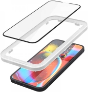spigen tempered glass alm glass fc 2 pack for iphone 13 pro max black photo