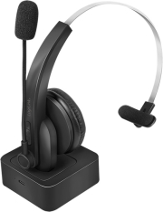 logilink bt0059 bluetooth mono headset with charging stand microphone photo