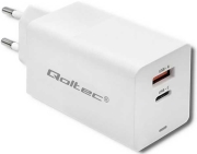 qoltec gan fast 65w charger 5 20v 225 325a usb usb type c pd photo