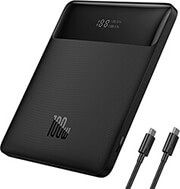 baseus blade power digital display fast charging power bank 20000mah 100w black photo