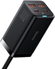baseus gan3 pro desktop fast charger 2x usb x 2 type c 100watt black photo