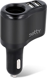 setty car socket splitter rgs 01 2x usb 2a photo