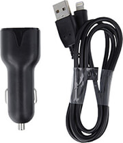 maxlife mxcc 01 car charger 1x usb 21a black lightning cable photo