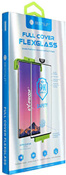 bestsuit flexible hybrid glass 5d for samsung galaxy s22 black working fingerprint scanner photo