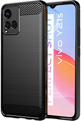 forcell carbon case for vivo y21 y21s y33s black photo