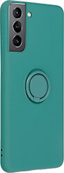 forcell silicone ring case for samsung galaxy s20 fe s20 fe 5g green photo