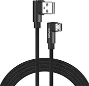 savio cl 162 reversible fast charging cable micro usb  usb a 2m photo