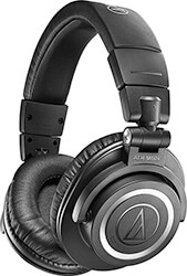 audio technica ath m50xbt2 over ear asyrmata ensyrmata akoystika black photo