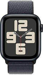 apple watch se 2024 aluminium midnight 44mm mxep3 with ink black sport loop photo