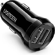 ugreen car charger ed018 24w dual usb 24a black 50875 photo