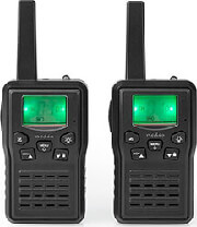 nedis wltk1010bk walkie talkie range 10 km 8 channels vox charging base 2 pieces black photo