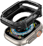 spigen rugged armor black for apple watch ultra 49mm photo