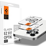 spigen glass ez fit optik pro 2 pack silver iphone 14 pro iphone 14 pro max photo