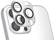 4smarts styleglass camera for apple iphone 14 pro 14 pro max 2pcs set metal silver clear photo