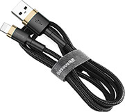 baseus cafule cable usb for lightning 24a 1m gold black photo