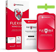 forcell flexible nano glass 5d for iphone 14 pro black photo