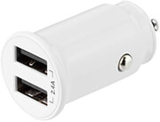 deltaco usb car125 usb car charger 2x usb a 2 4 a total 12 w white photo