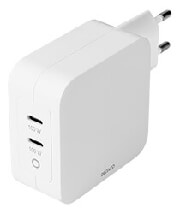 deltaco usbc gan03 usb c wall charger gan technology 2x usb c pd total 100 w photo